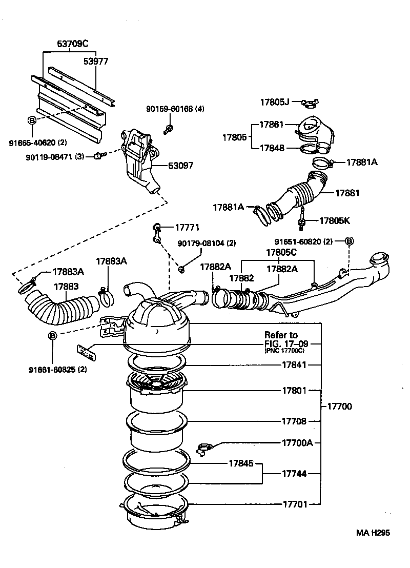  DYNA TOYOACE |  AIR CLEANER