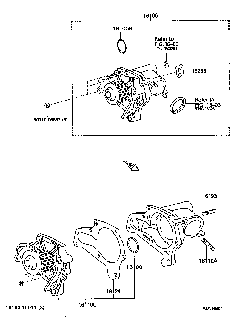  CAMRY VISTA |  WATER PUMP