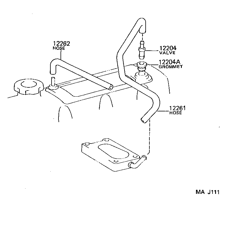  HIACE TRUCK |  VENTILATION HOSE