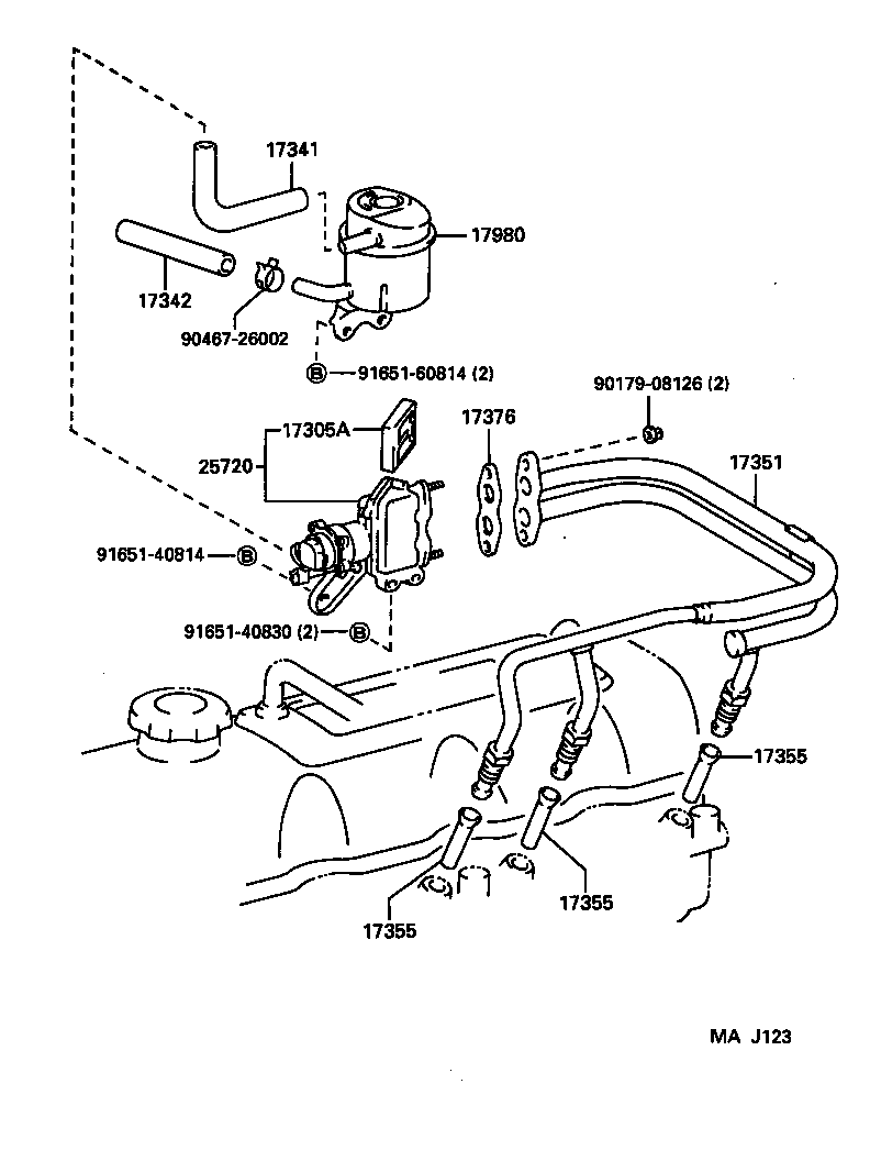  HIACE TRUCK |  MANIFOLD AIR INJECTION SYSTEM