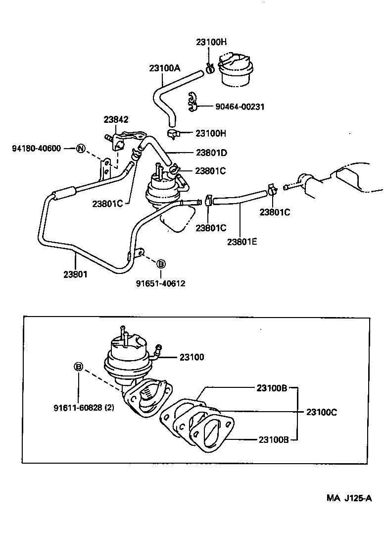  HIACE TRUCK |  FUEL PUMP PIPE