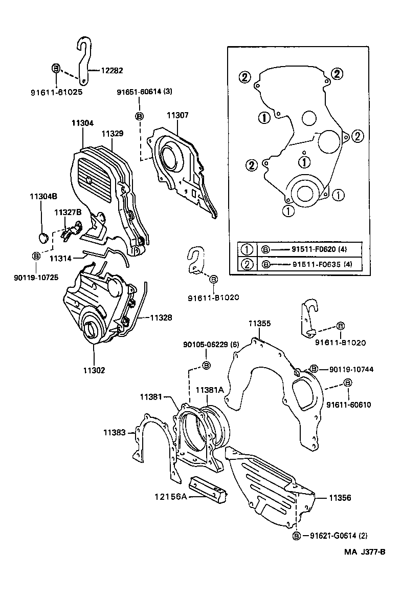  SCEPTER WG CP |  TIMING GEAR COVER REAR END PLATE