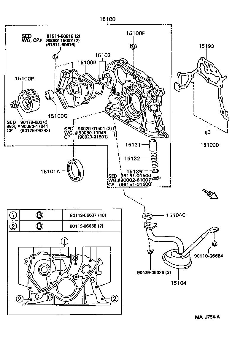  SCEPTER WG CP |  ENGINE OIL PUMP