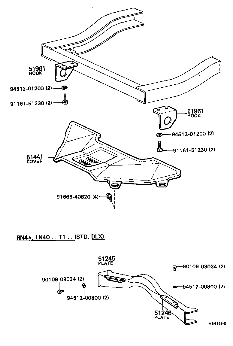  HILUX |  SUSPENSION CROSSMEMBER UNDER COVER