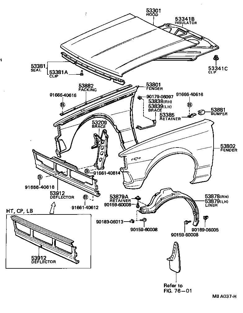 Toyota Corolla Parts Diagram
