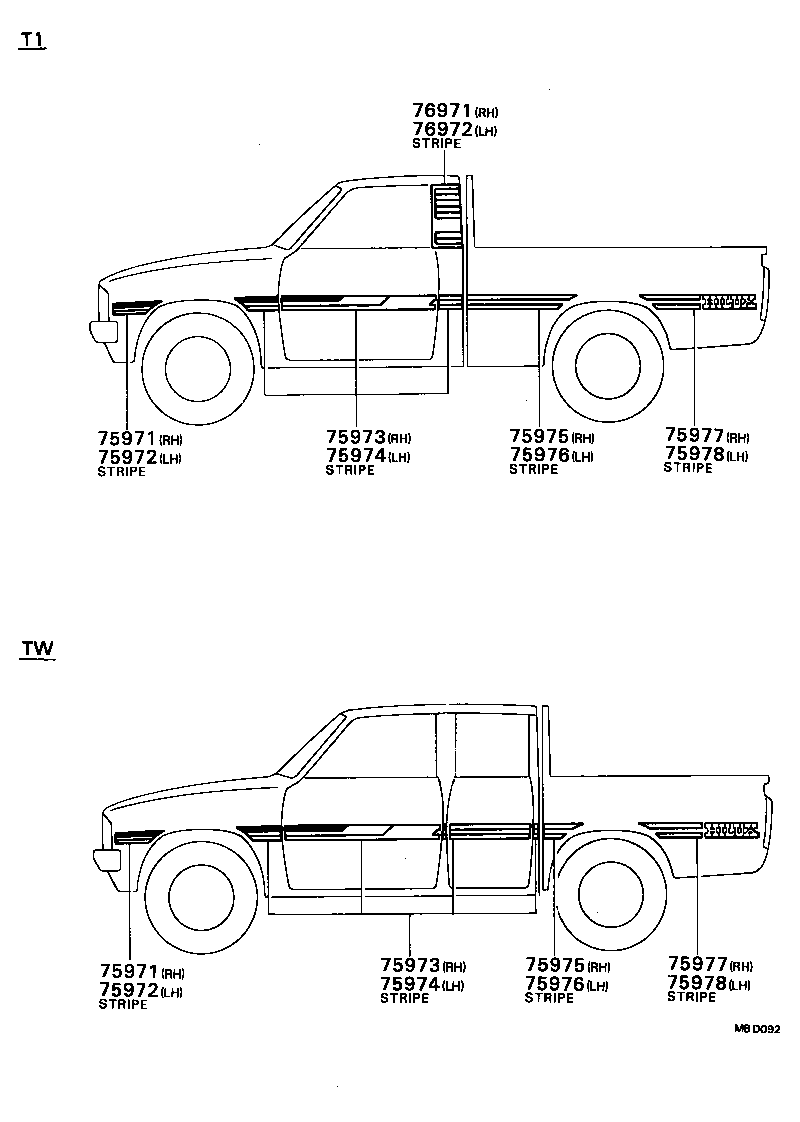  HILUX |  BODY STRIPE