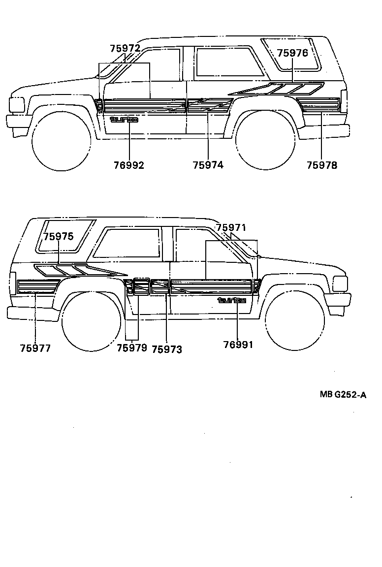  HILUX |  BODY STRIPE