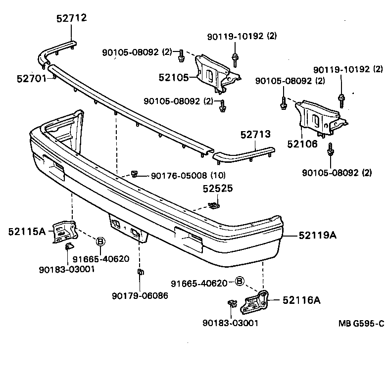  MARK 2 |  FRONT BUMPER BUMPER STAY