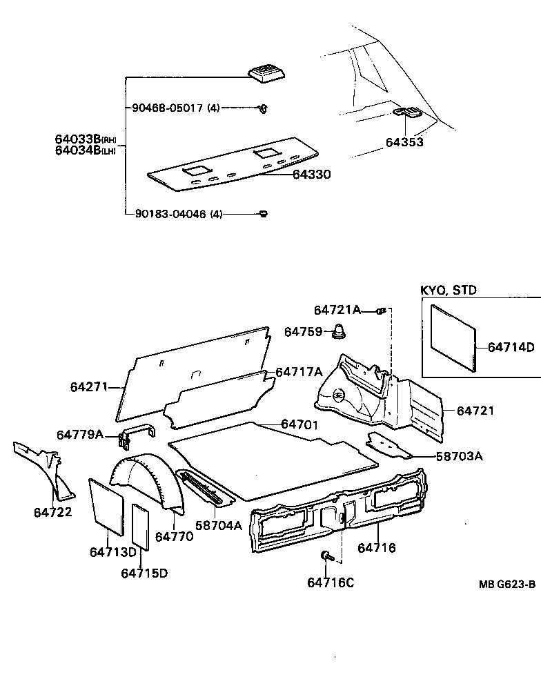 MARK 2 | PACKAGE TRAY PANEL LUGGAGE COMPARTMENT MAT