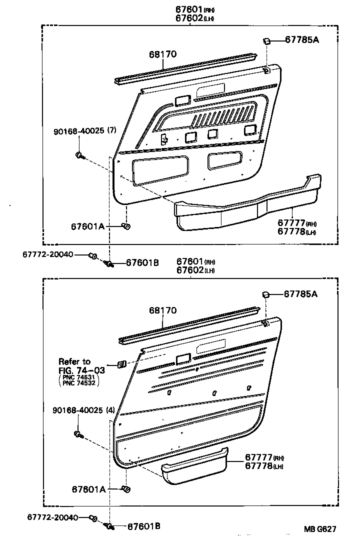  MARK 2 |  FRONT DOOR PANEL GLASS