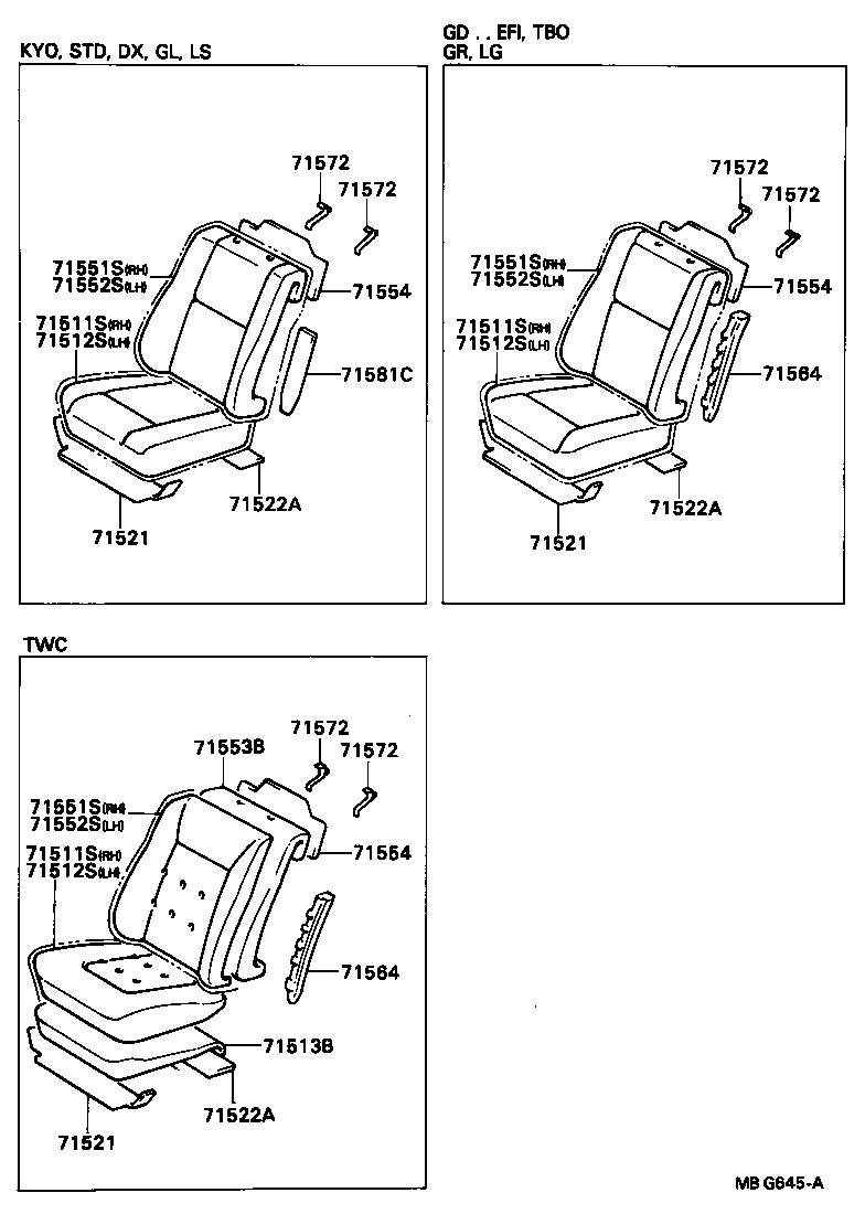  MARK 2 |  FRONT SEAT SEAT TRACK