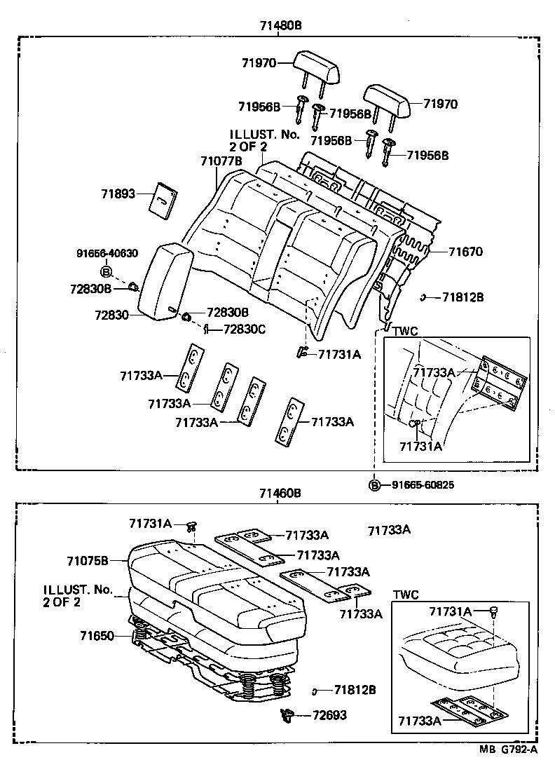  CHASER |  REAR SEAT SEAT TRACK