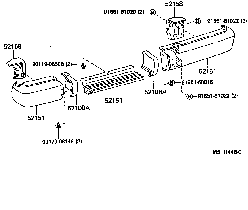  LAND CRUISER S T H T |  REAR BUMPER BUMPER STAY