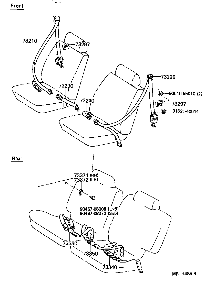  LAND CRUISER S T H T |  SEAT BELT