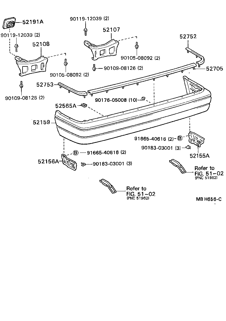  MARK 2 |  REAR BUMPER BUMPER STAY