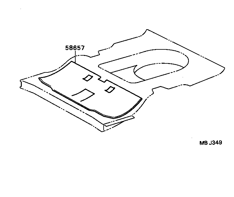  CARINA ED |  DASH SILENCER BOARD FLOOR SILENCER PAD