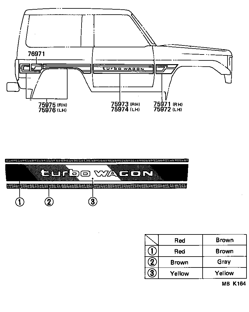  LAND CRUISER S T H T |  BODY STRIPE