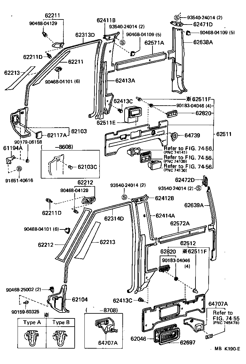  LAND CRUISER S T H T |  INSIDE TRIM BOARD