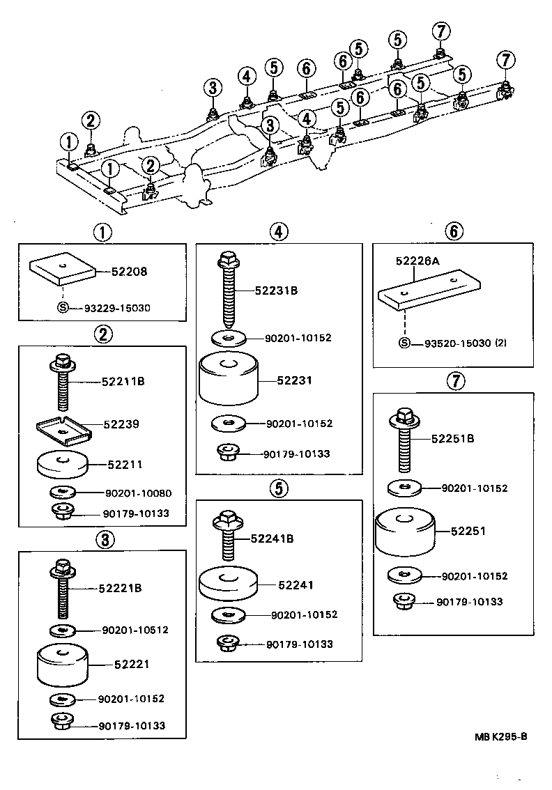  DYNA TOYOACE QUICK |  CAB MOUNTING BODY MOUNTING