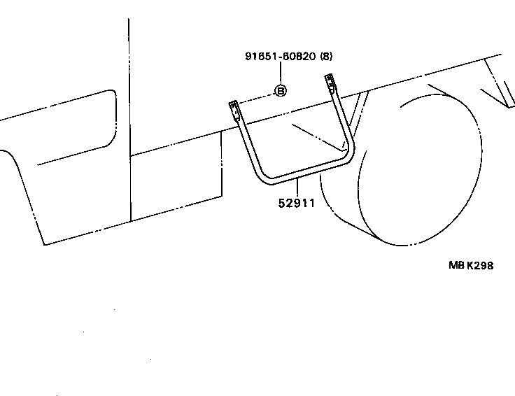  DYNA TOYOACE QUICK |  SIDE BUMPER BUMPER STAY