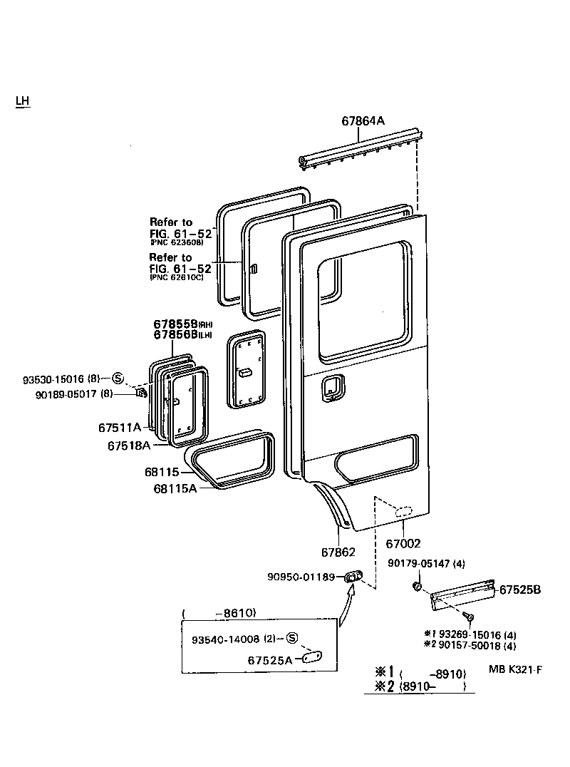  DYNA TOYOACE QUICK |  FRONT DOOR PANEL GLASS