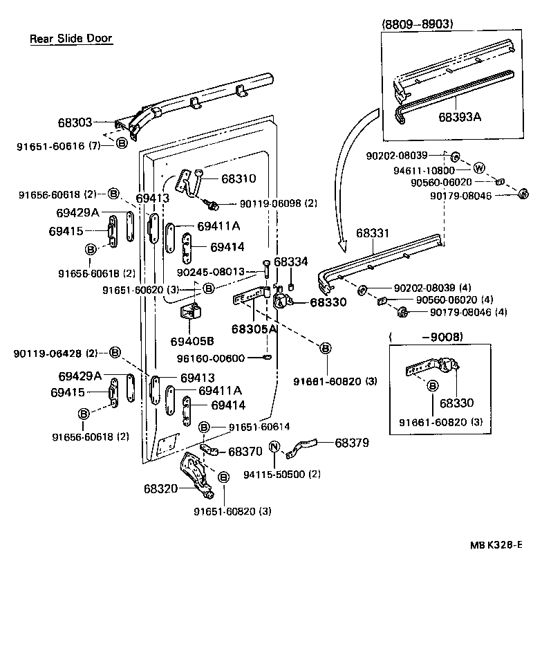  DYNA TOYOACE QUICK |  SLIDE ROLLER RAIL