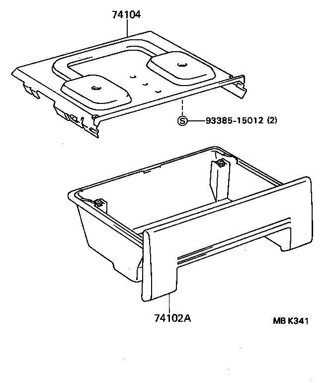  DYNA TOYOACE QUICK |  ASH RECEPTACLE