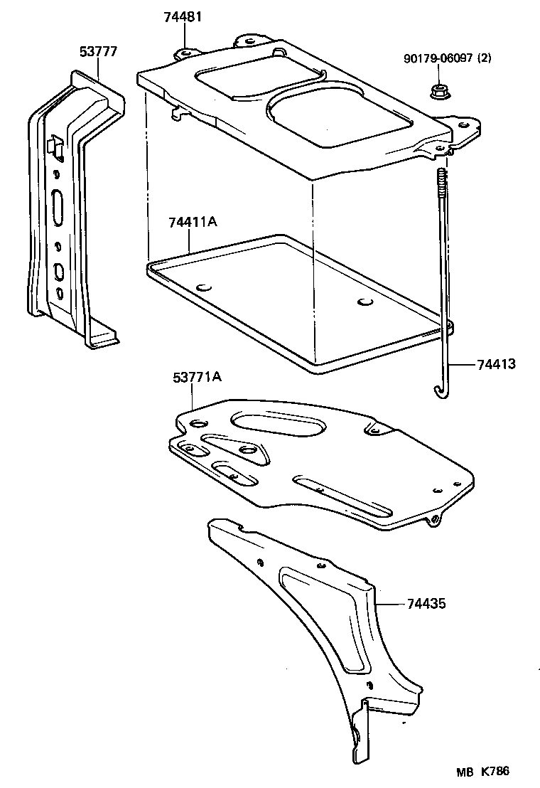  MR2 |  BATTERY CARRIER