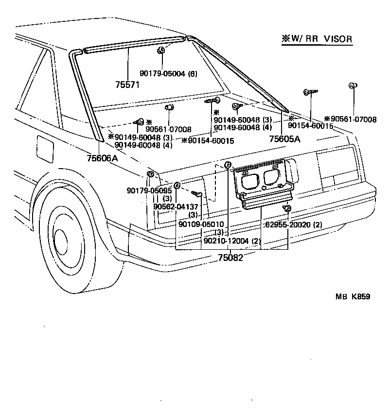  MR2 |  REAR MOULDING