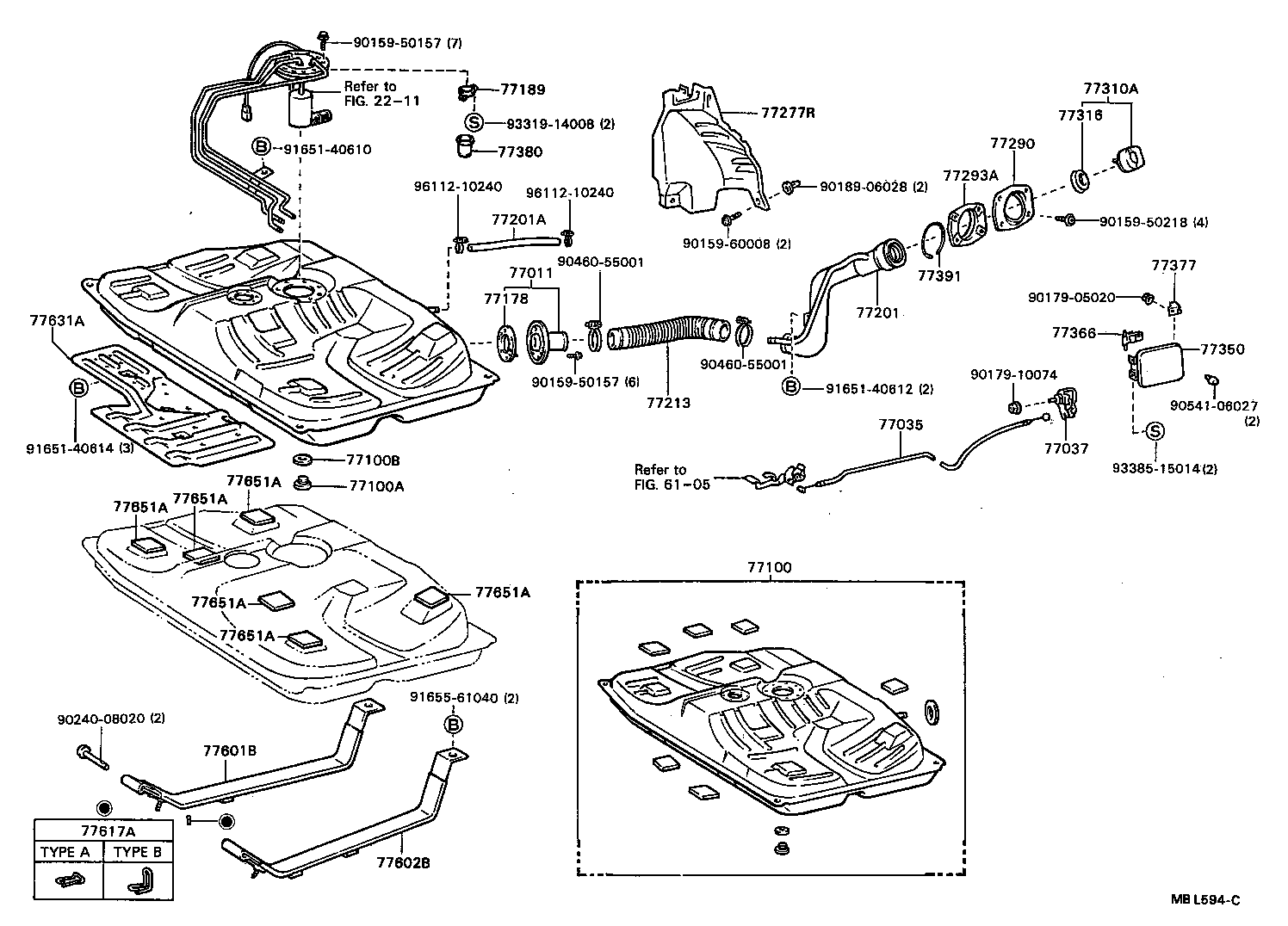  CARINA ED |  FUEL TANK TUBE