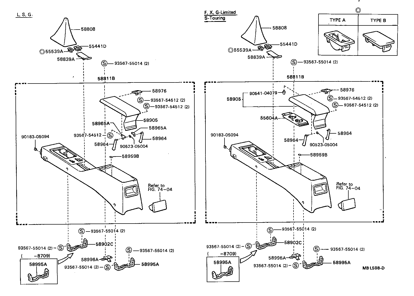  CARINA ED |  CONSOLE BOX BRACKET