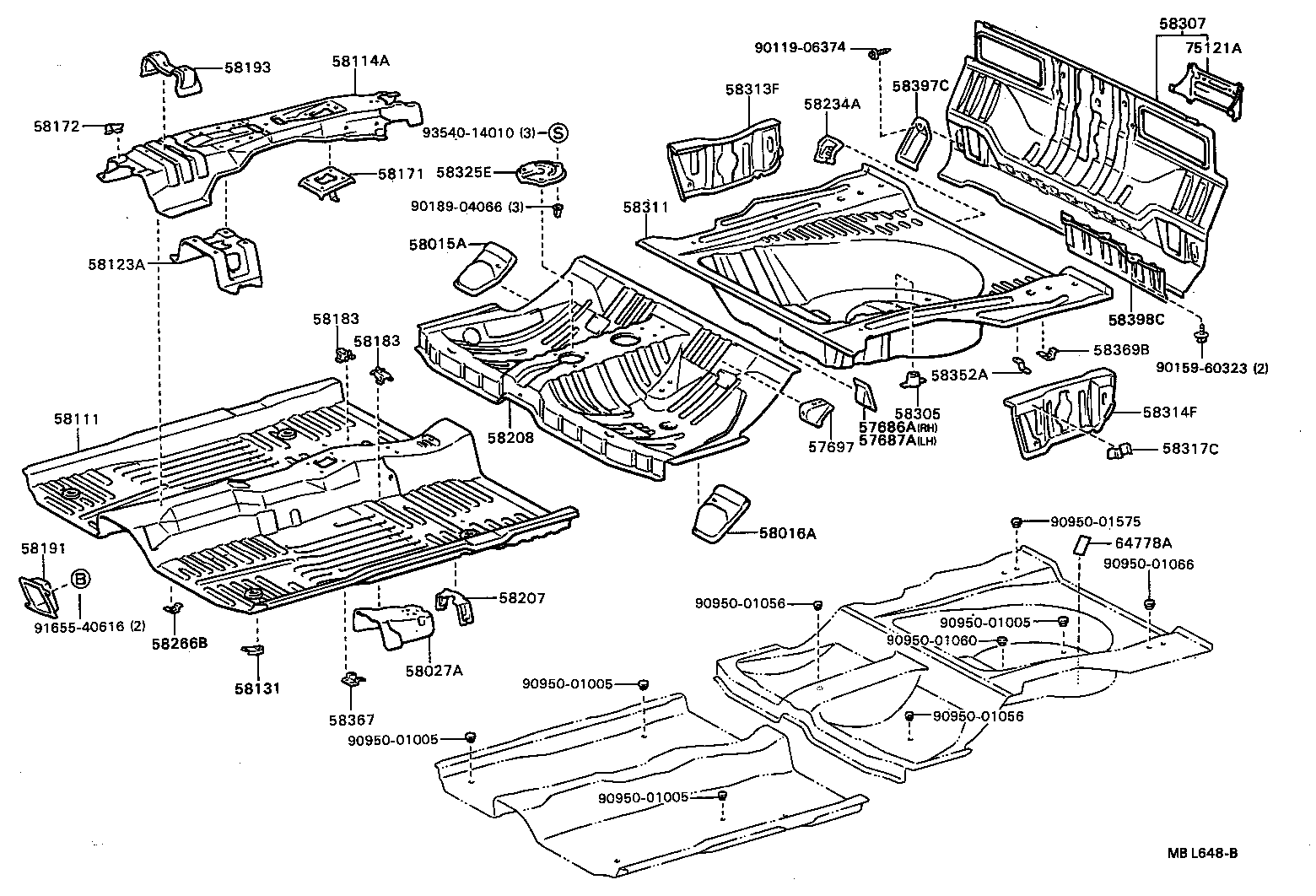  CARINA ED |  FLOOR PAN LOWER BACK PANEL