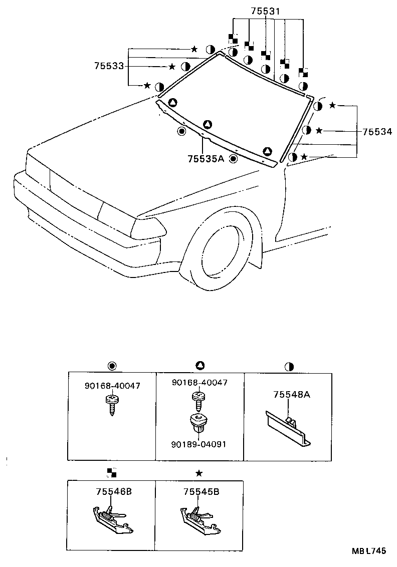  CARINA ED |  FRONT MOULDING