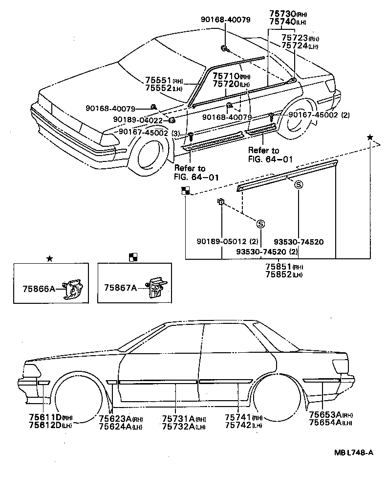  CARINA ED |  SIDE MOULDING