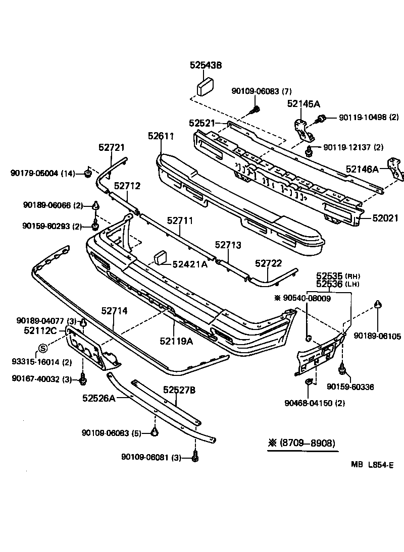 CROWN |  FRONT BUMPER BUMPER STAY