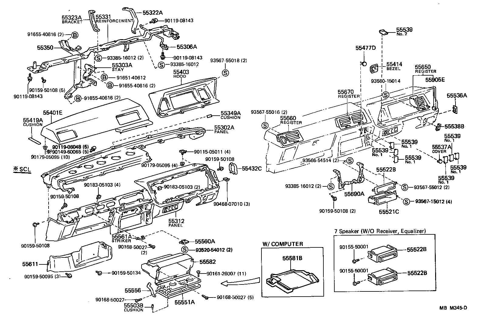  HIACE VAN WAGON |  INSTRUMENT PANEL GLOVE COMPARTMENT