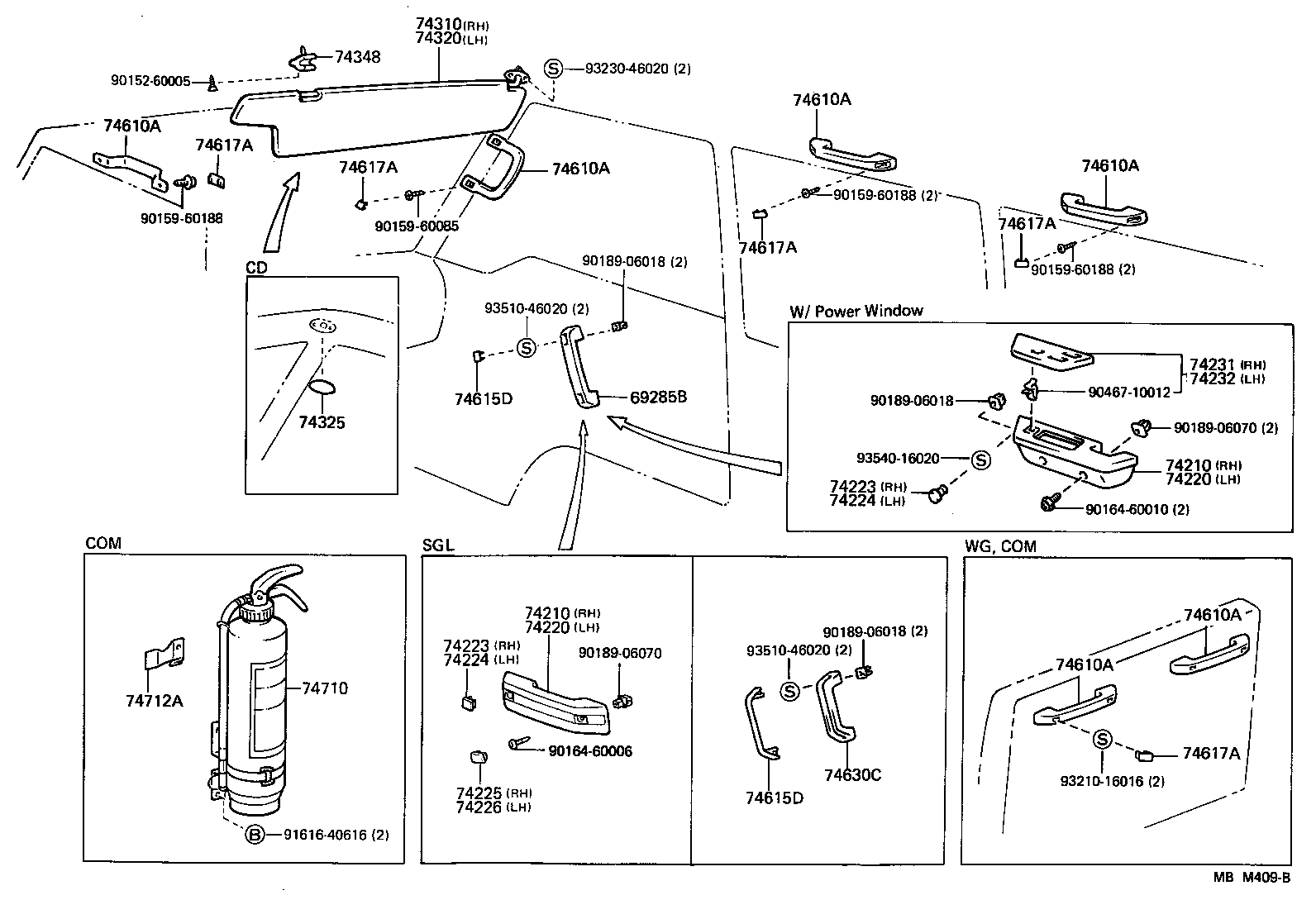  HIACE VAN WAGON |  ARMREST VISOR