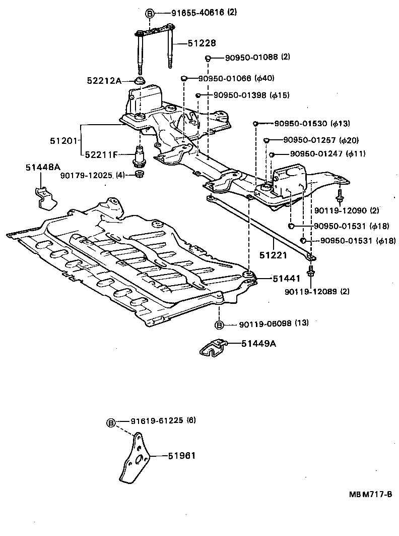  SOARER |  SUSPENSION CROSSMEMBER UNDER COVER