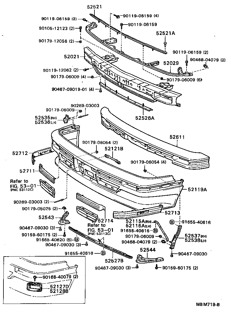  SOARER |  FRONT BUMPER BUMPER STAY