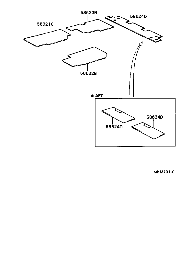  SOARER |  DASH SILENCER BOARD FLOOR SILENCER PAD