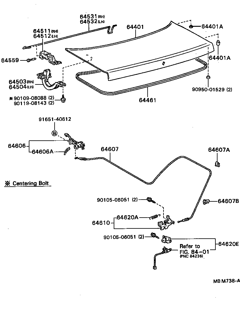  SOARER |  LUGGAGE COMPARTMENT DOOR LOCK