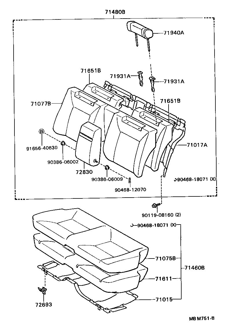 SOARER |  REAR SEAT SEAT TRACK