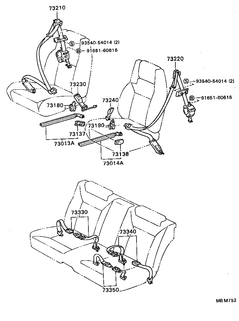  SOARER |  SEAT BELT CHILD RESTRAINT SEAT