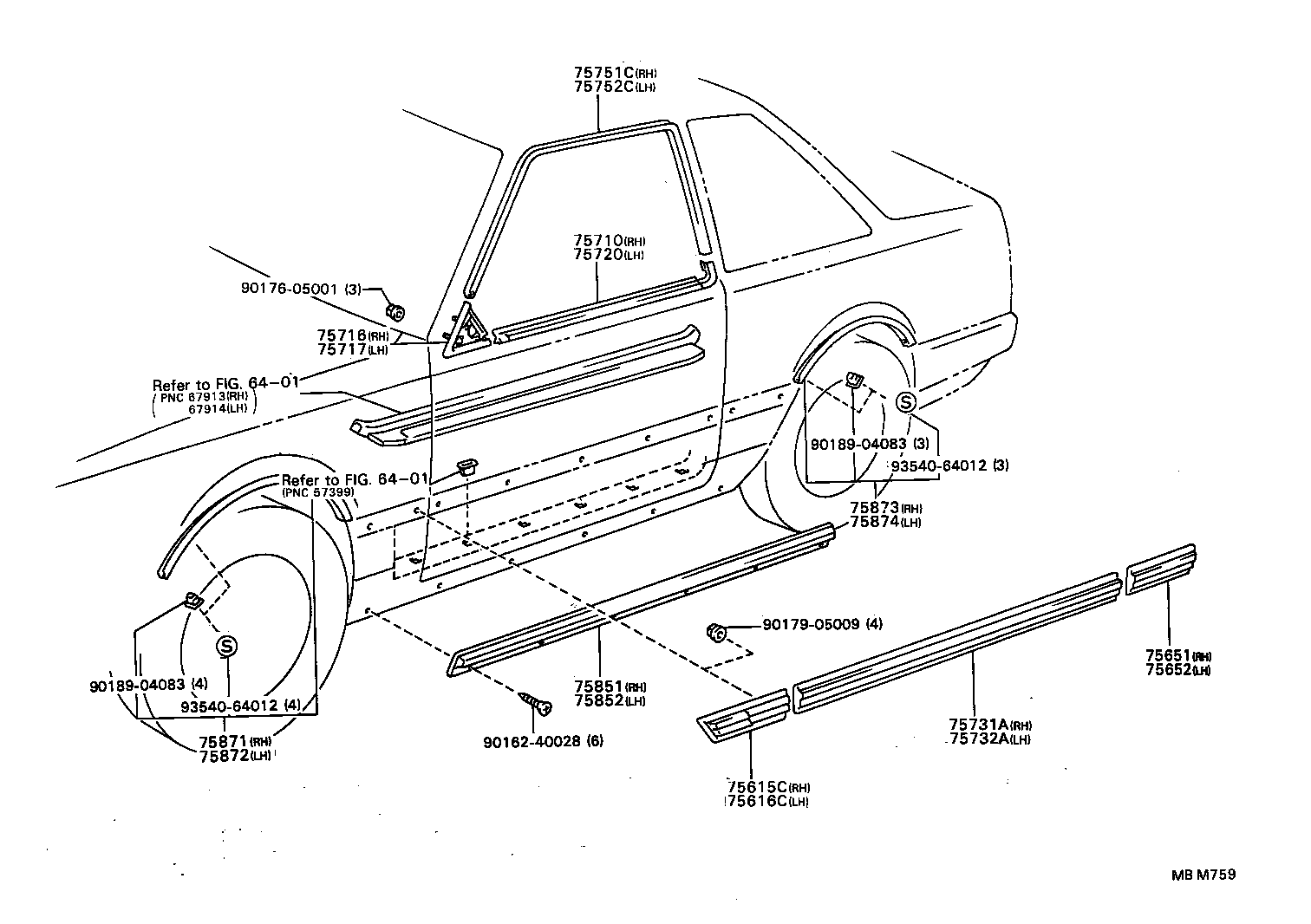  SOARER |  SIDE MOULDING