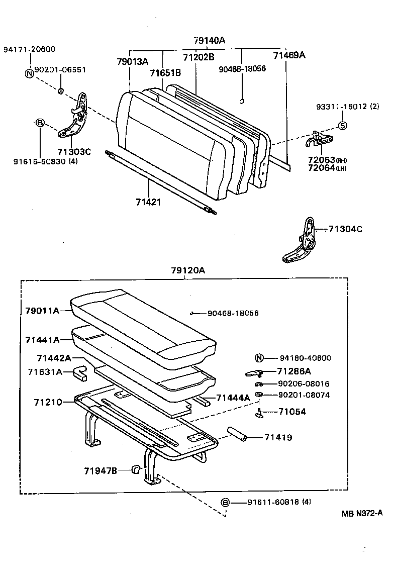  DYNA TOYOACE |  SEAT SEAT TRACK