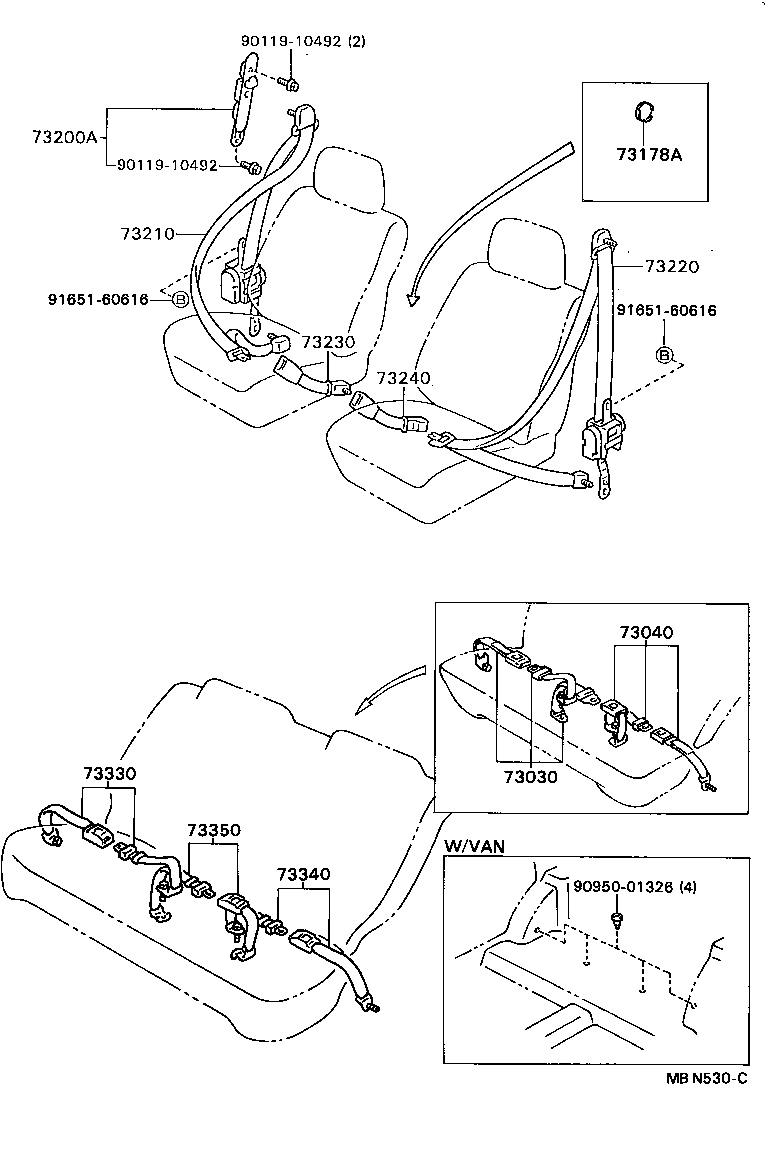  CARINA FF |  SEAT BELT CHILD RESTRAINT SEAT