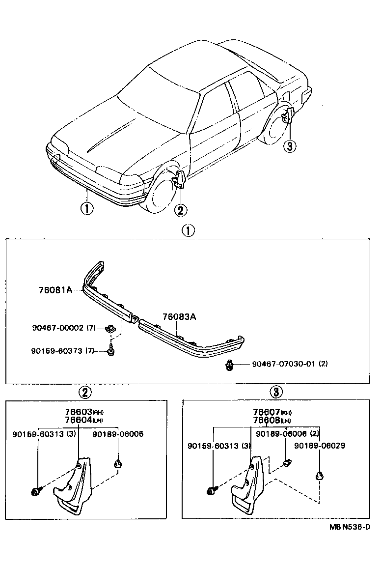  CARINA FF |  MUDGUARD SPOILER