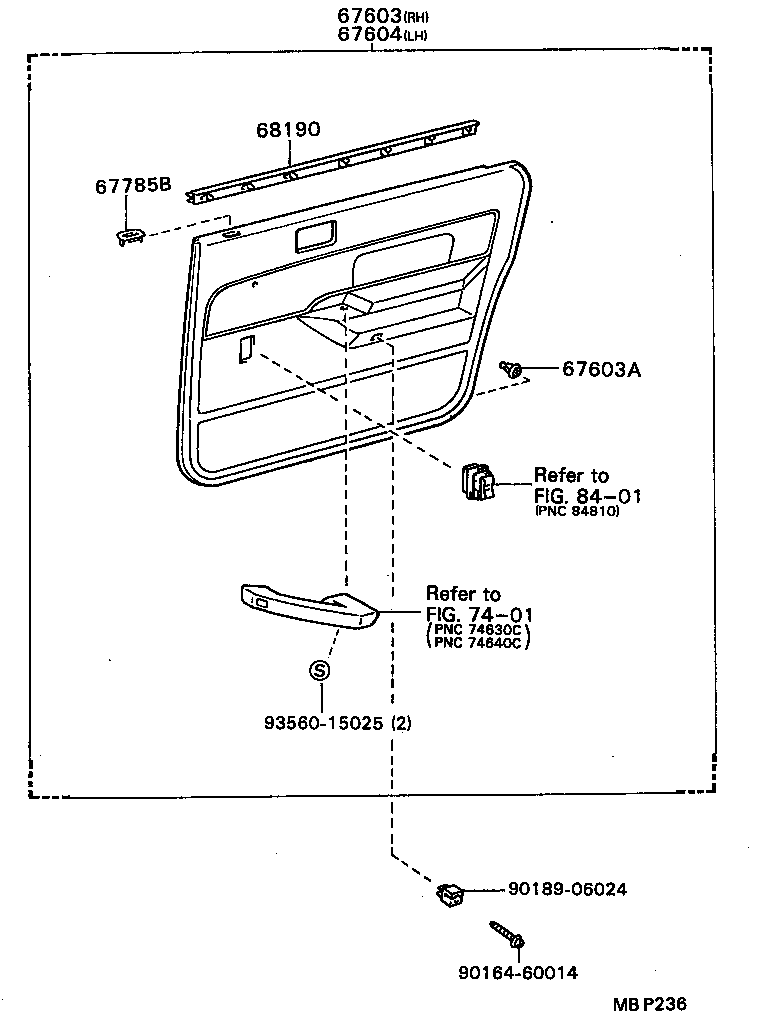  CAMRY VISTA |  REAR DOOR PANEL GLASS