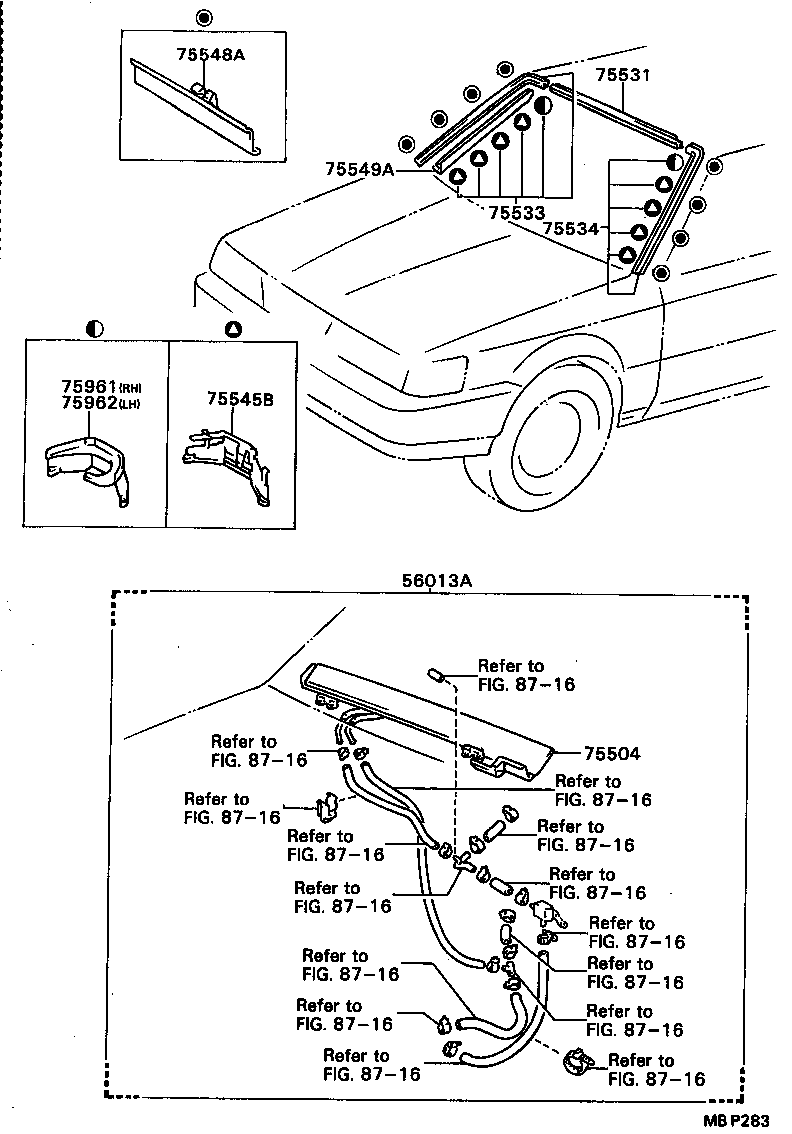  CAMRY VISTA |  FRONT MOULDING