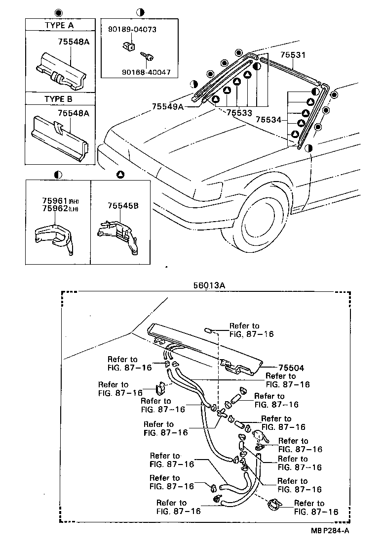  CAMRY VISTA |  FRONT MOULDING